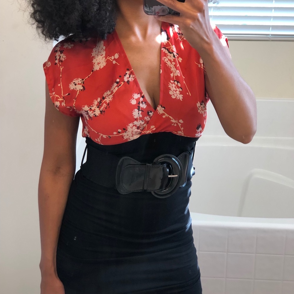 Asian inspired mini dress